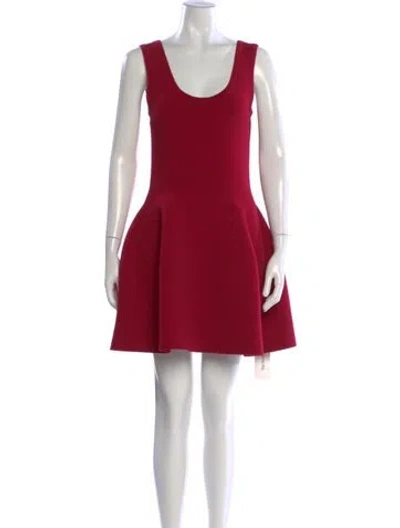 Pre-owned Simkhai Scoop Neck Mini Dress In Red