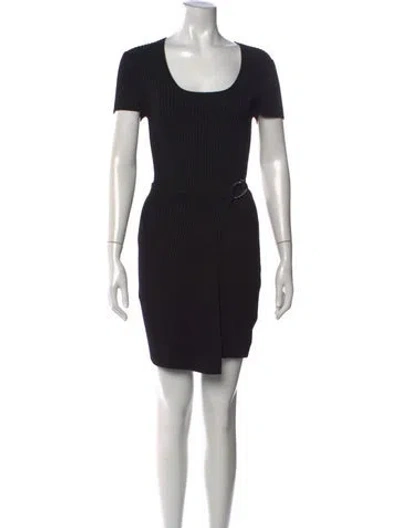 Pre-owned Simkhai Scoop Neck Mini Dress W/ Tags In Black