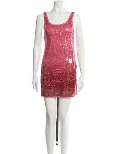 Pre-owned Simkhai Scoop Neck Mini Dress W/ Tags In Pink