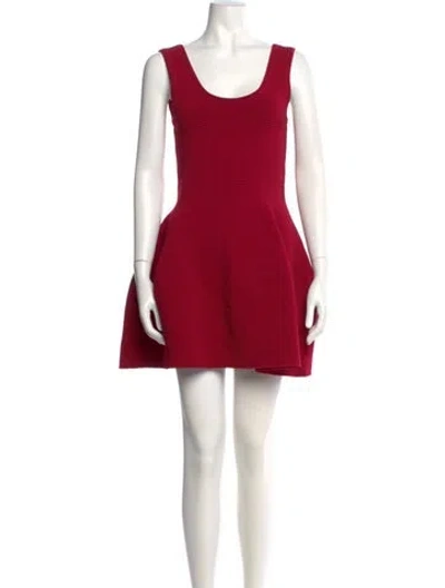 Pre-owned Simkhai Scoop Neck Mini Dress W/ Tags In Red