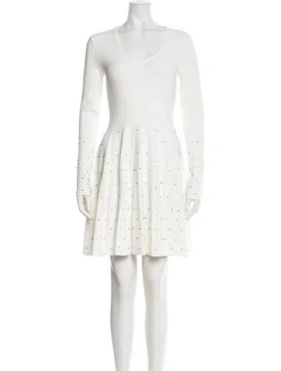 Pre-owned Simkhai Scoop Neck Mini Dress W/ Tags In White