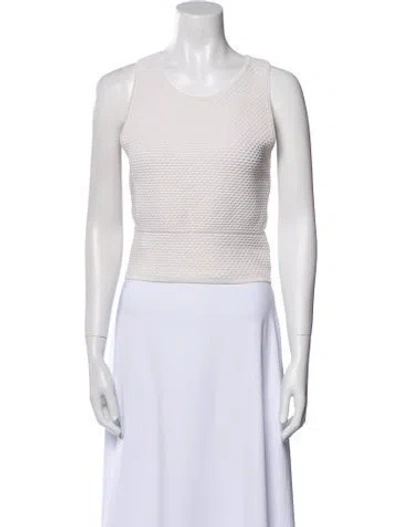 Pre-owned Simkhai Scoop Neck Sleeveless Crop Top In Pink
