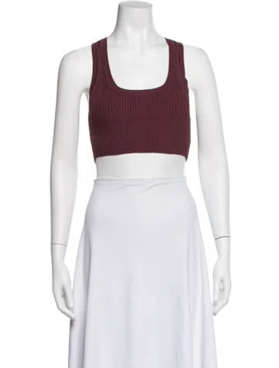 Pre-owned Simkhai Scoop Neck Sleeveless Crop Top W/ Tags In White