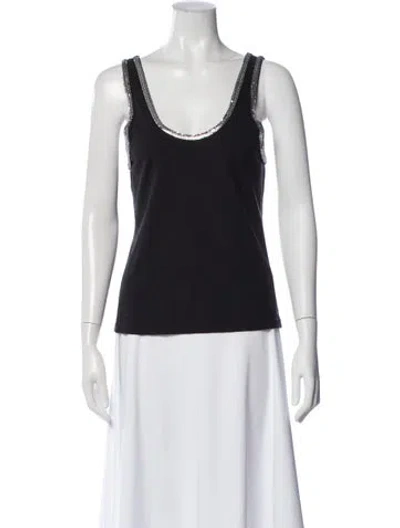 Pre-owned Simkhai Scoop Neck Sleeveless Top In Black