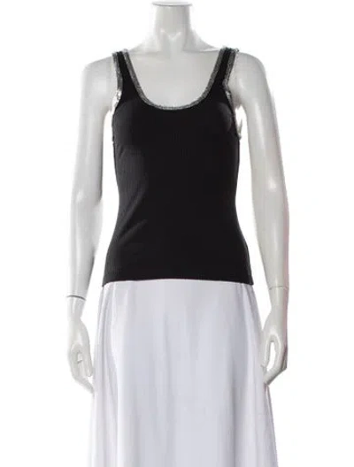 Pre-owned Simkhai Scoop Neck Sleeveless Top In Black