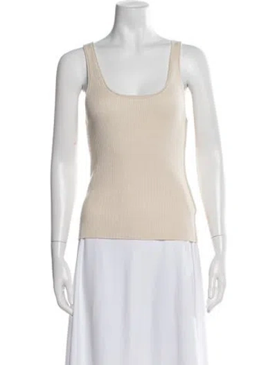 Pre-owned Simkhai Scoop Neck Sleeveless Top In Neutral