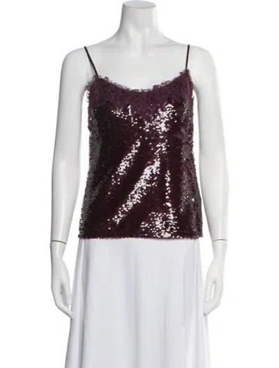 Pre-owned Simkhai Scoop Neck Sleeveless Top In Purple