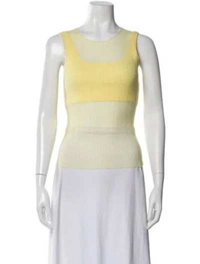 Pre-owned Simkhai Scoop Neck Sleeveless Top W/ Tags In Yellow