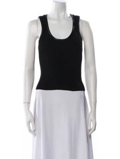 Pre-owned Simkhai Scoop Neck Sleeveless Top In White
