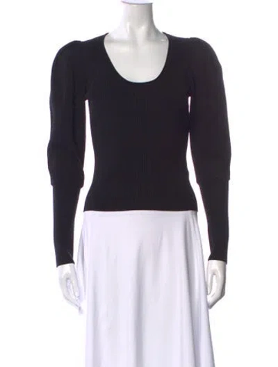 Pre-owned Simkhai Scoop Neck Sweater In Black