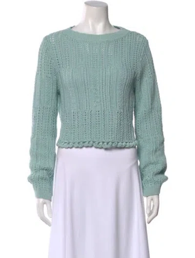 Pre-owned Simkhai Scoop Neck Sweater In Blue