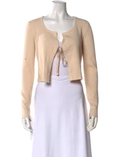 Pre-owned Simkhai Scoop Neck Sweater In Neutral