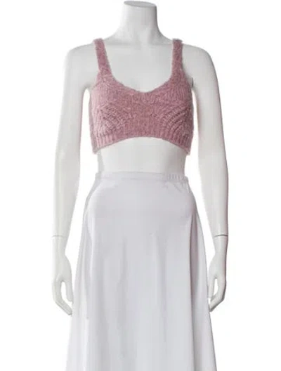 Pre-owned Simkhai Scoop Neck Sweater In Pink
