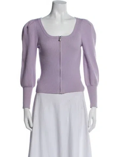Pre-owned Simkhai Scoop Neck Sweater In Purple