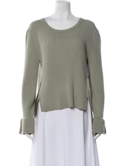 Pre-owned Simkhai Scoop Neck Sweater In Silver