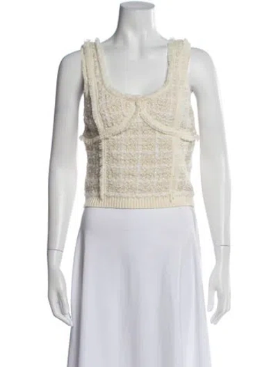 Pre-owned Simkhai Scoop Neck Sweater W/ Tags In Neutral