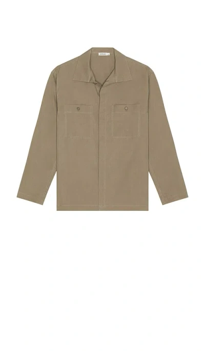Simkhai Sean Shirt Jacket In Brown