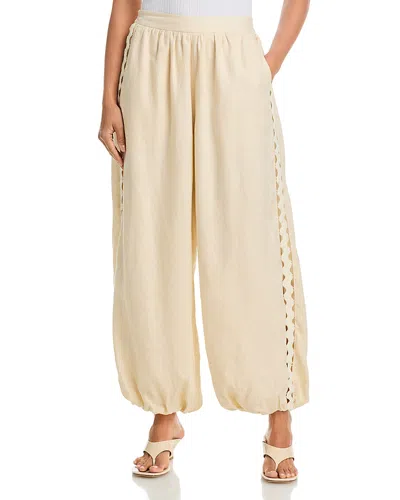 Simkhai Selah Linen Lace Balloon Pants In Neutral