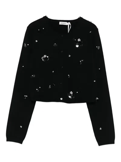Simkhai Sequin-embellished Cardigan In Black