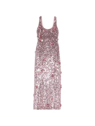 Simkhai Sequin-embellishment Maxi Dress In Pink