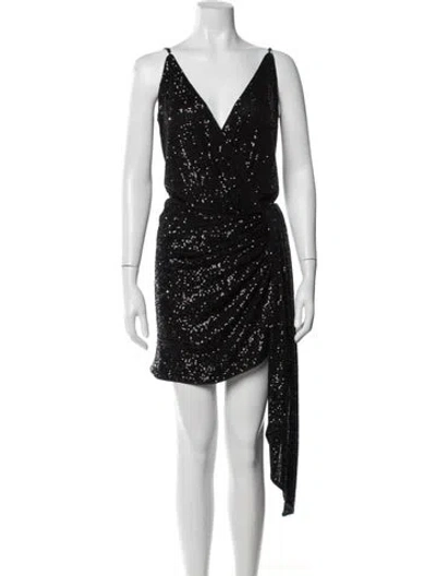 Pre-owned Simkhai Sequin Embellishments Skirt Set In Black