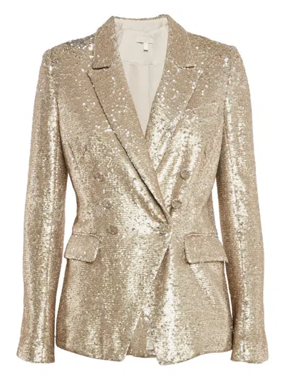 Pre-owned Simkhai Sequined Double-breasted Blazer