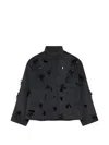 Simkhai Tech Fabric Button-front Jacket With Patch Pockets In Black