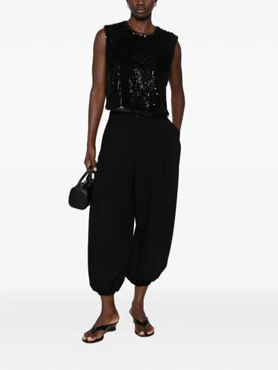 Simkhai Sequin-embellished Sleeveless Top In Black