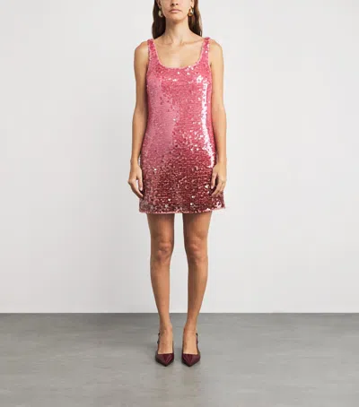 Simkhai Sequinned Alayna Mini Dress In Pink