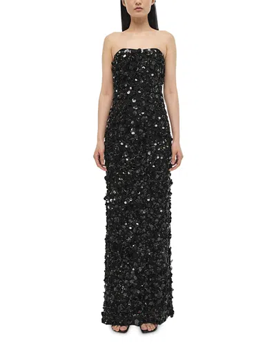 Simkhai Serafina Sequined Gown In Black