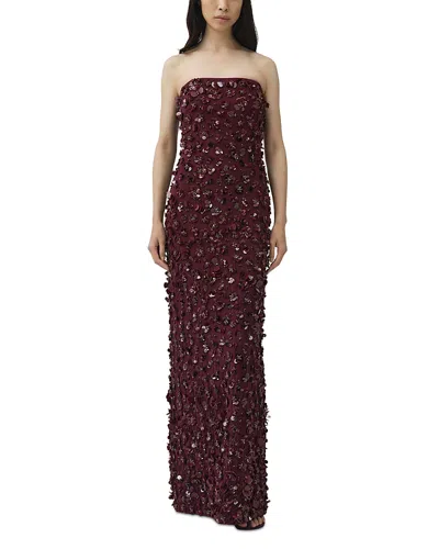 Simkhai Serafina Sleeveless Gown In Burgundy
