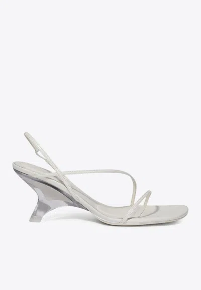 Simkhai Shadow 70 Wedge Sandals In White