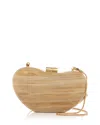 Simkhai Shadow Horn Clutch Bag In Ivory
