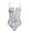 Simkhai Womens Blueberry Multi Ottilie Strapless Swimsuit In Multi
