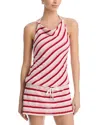 Simkhai Shellie Knit Halter Minidress In Multi
