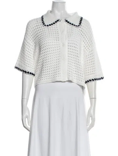 Pre-owned Simkhai Short Sleeve Top W/ Tags In White
