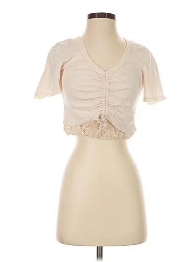 Pre-owned Simkhai Short Sleeve T-shirt In Ivory
