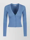 Shop Simkhai Shrunken Rib Knit Cardigan