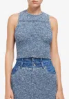 Simkhai Sianna Knit Tank Top In Blue
