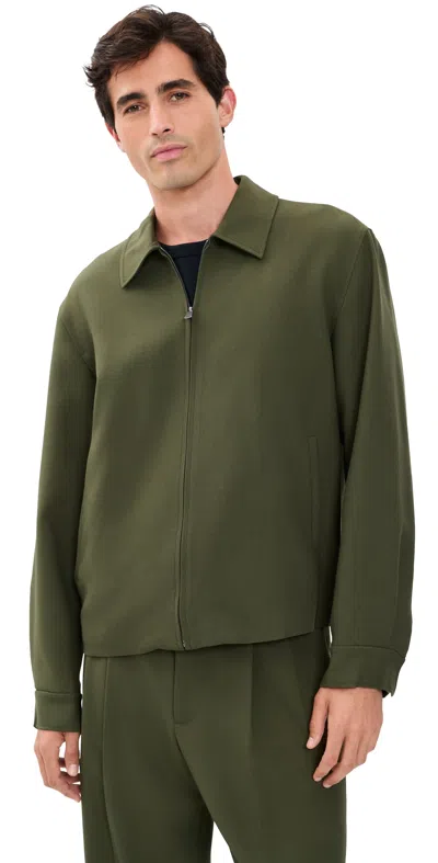 Simkhai Sidney Blouson Jacket Dark Olive In Multi
