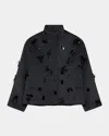 Simkhai Tech Fabric Button-front Jacket With Patch Pockets In Gray