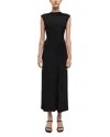 Simkhai Acacia Sleeveless Gathered Midi Dress In Black