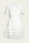 Simkhai Signature Paislee Lace Mini Dress In White
