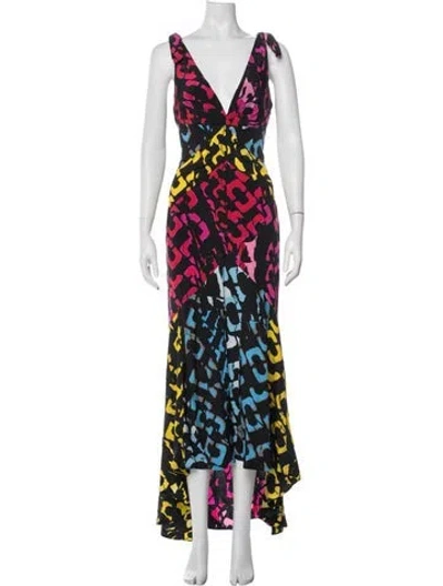 Pre-owned Simkhai Silk Long Dress In Black