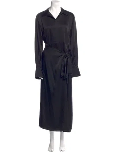 Pre-owned Simkhai Silk Long Dress In Blue