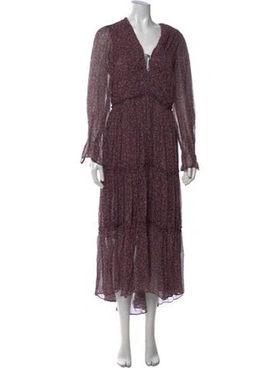 Pre-owned Simkhai Silk Long Dress In Blue