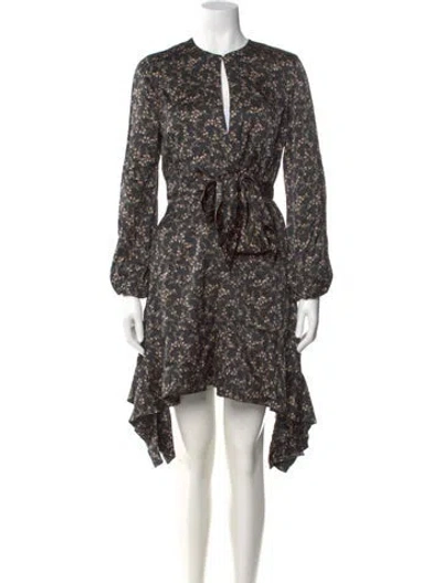 Pre-owned Simkhai Silk Midi Length Dress In Black