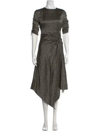Pre-owned Simkhai Silk Midi Length Dress In Black