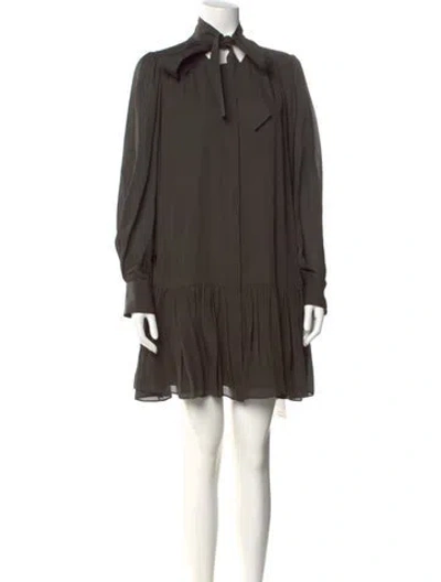 Pre-owned Simkhai Silk Mini Dress In Black