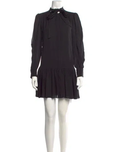 Pre-owned Simkhai Silk Mini Dress In Black